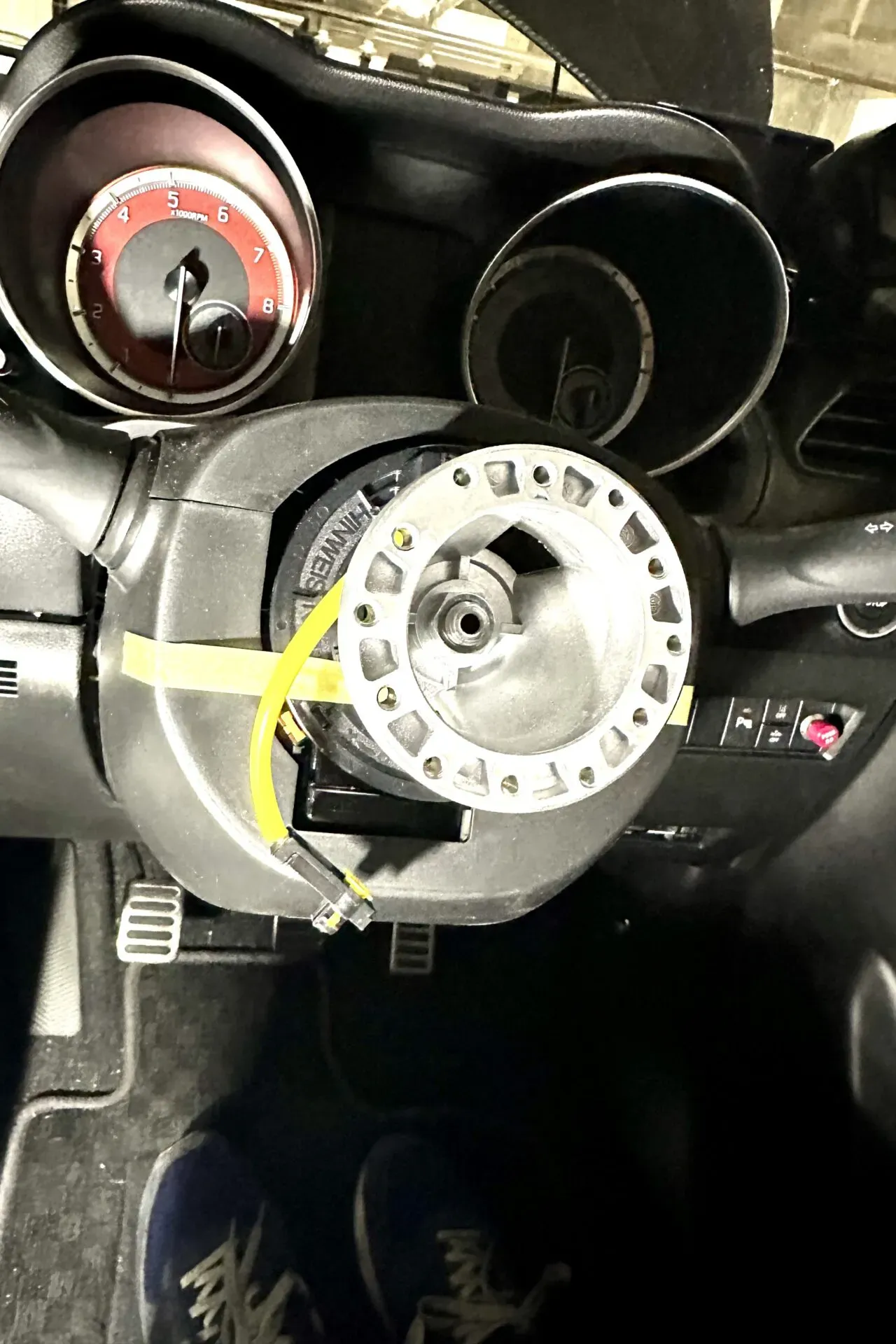 WORKS BELLステアリングスイッチ移設キットでハンドル交換取り付け方法 - 画像14