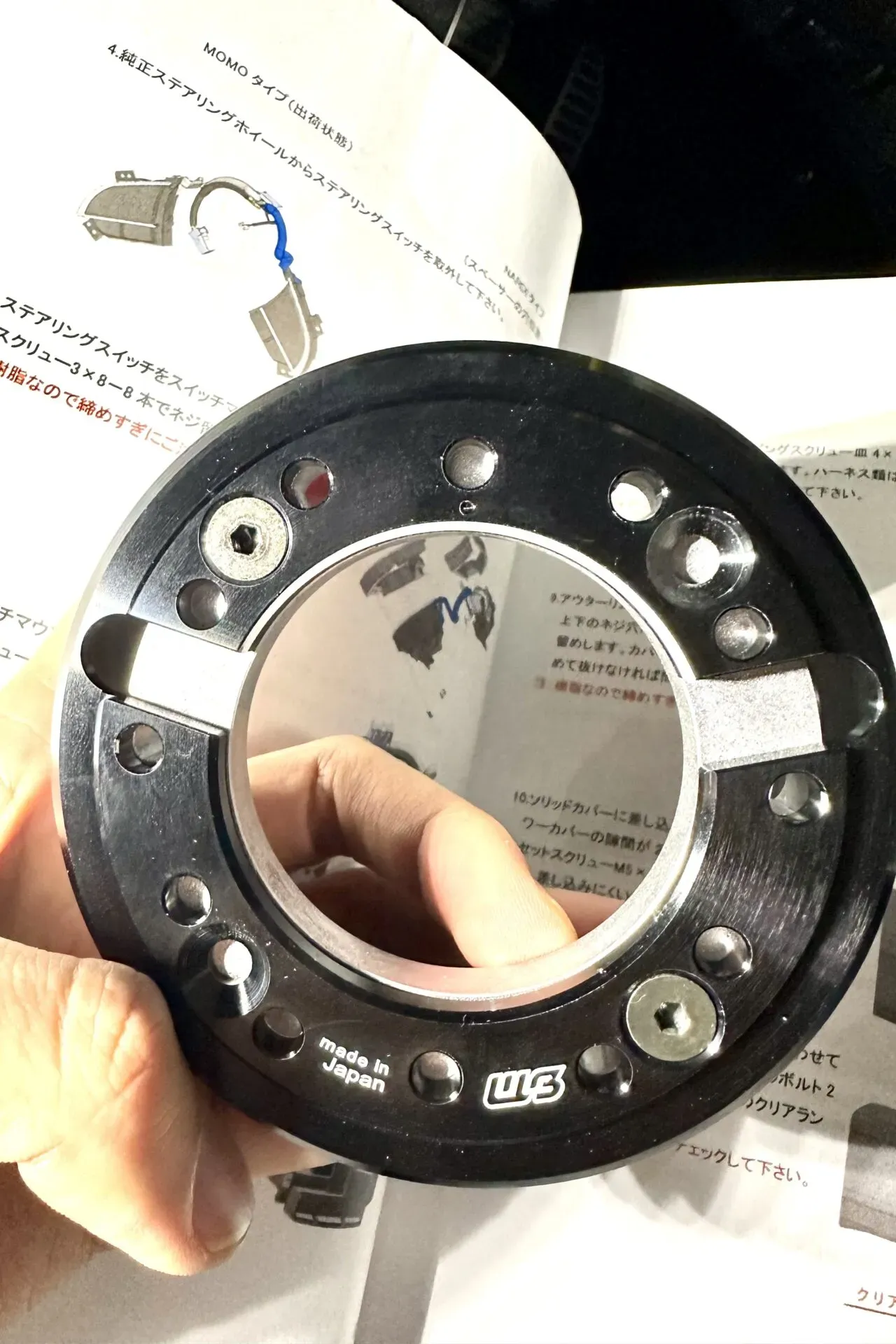 WORKS BELLステアリングスイッチ移設キットでハンドル交換取り付け方法 - 画像15