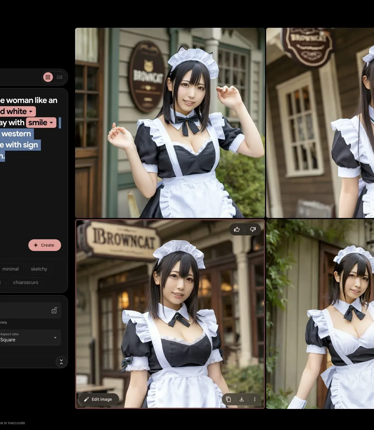 ImageFXでAI画像生成キャンギャルと愛車の合成写真を作ってみた - 画像1