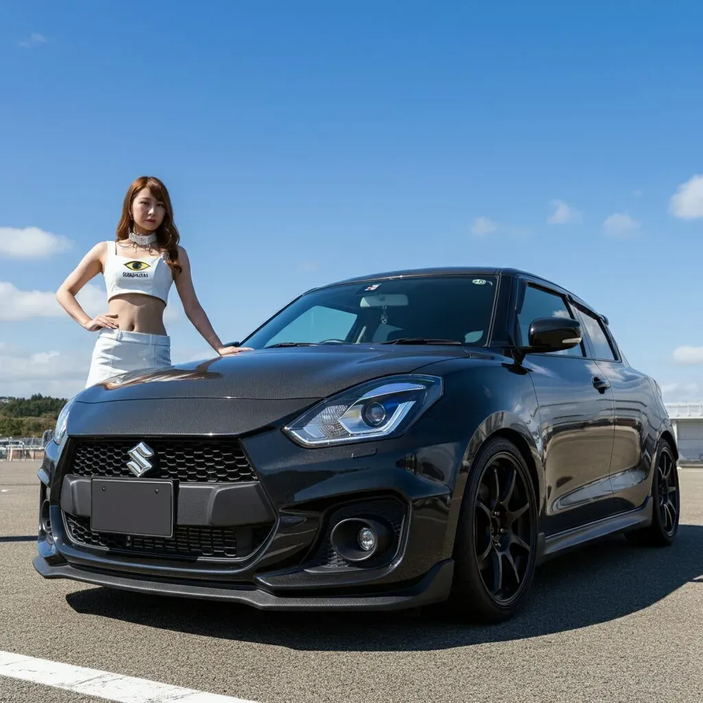 ImageFXでAI画像生成キャンギャルと愛車の合成写真を作ってみた - 画像8